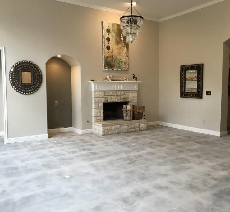 Completed dustless floor removal