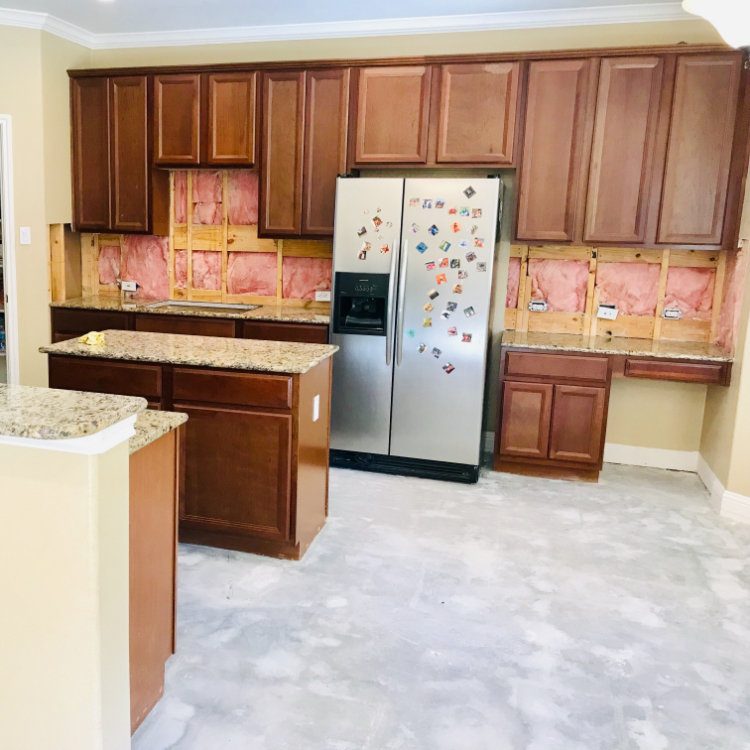 Austin kitchen tile floor removal completion